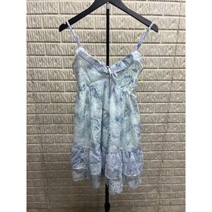 No Boundaries Blue Heron Paisley Ruffle Tier Dress XS 0-2 NB35HQ017287 Mini Dres